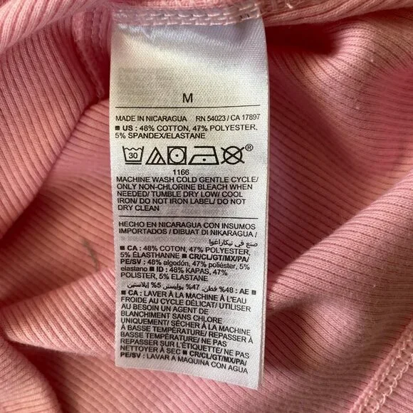 Old Navy girls medium pink stretchy ribbed sleeveless pullover tank top NWT - Picture 7 of 7